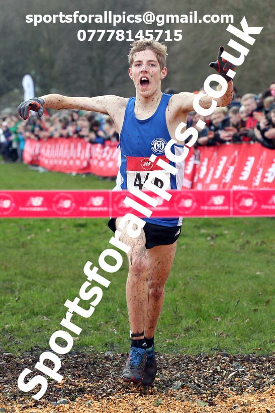 Junior boys, 2020 New Balance English Schools Champs., Sefton Park, Liverpool. Photo: David T. Hewitson/Sports for All Pics